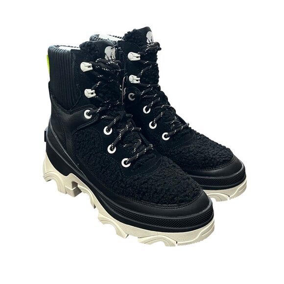 Sorel Shoes - Sorel Women's Brex Cozy Lace Bootie Sneaker Black Size 5.5